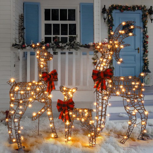 3pcs lighted christmas - 3pcs,