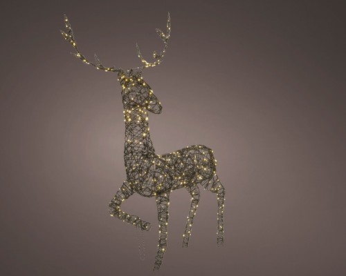 Lumineo led wicker reindeer - led,