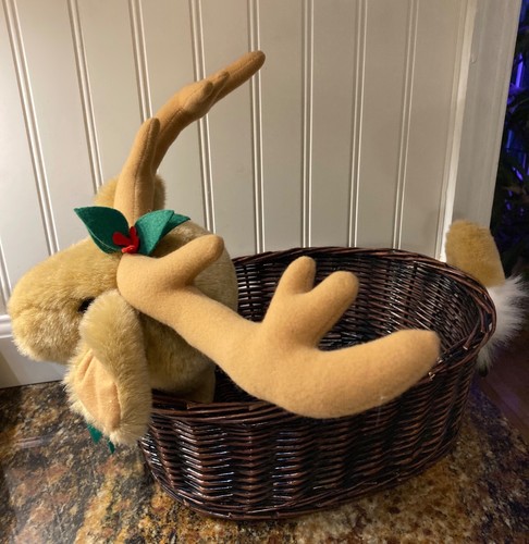 Christmas reindeer wicker - christmas,