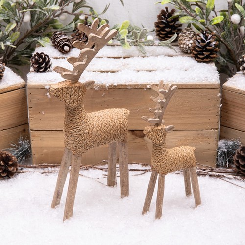 Stag reindeer rattan - reindeer, &