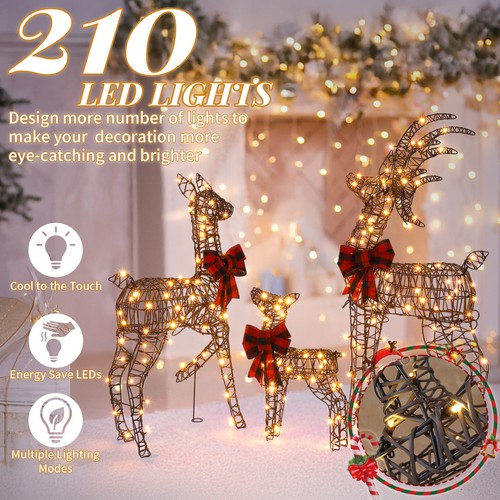 Set lighted christmas - 3,