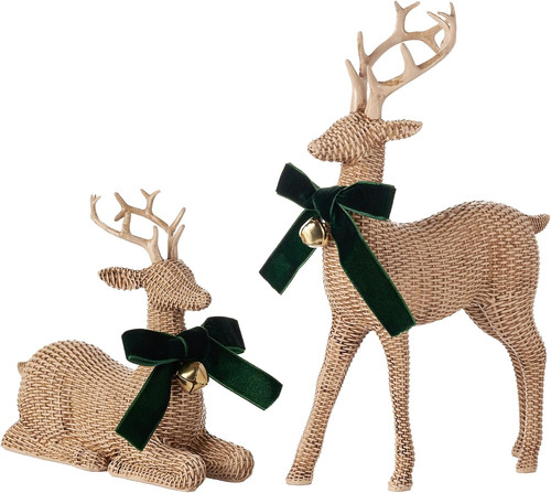 Christmas reindeer table decor - christmas,