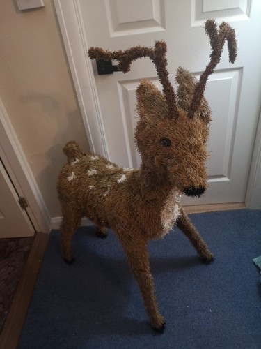 Reindeer rattan woven - reindeer,