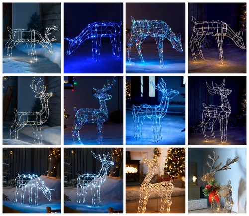 Pre lit standing stag - 3d,