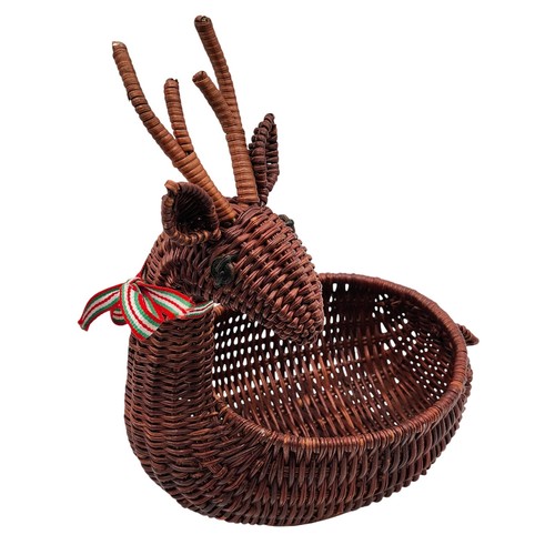 Woven reindeer wicker - reindeer,