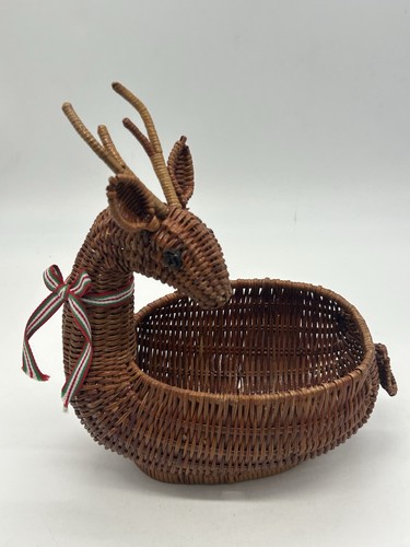 Vintage reindeer shaped brown - vintage,