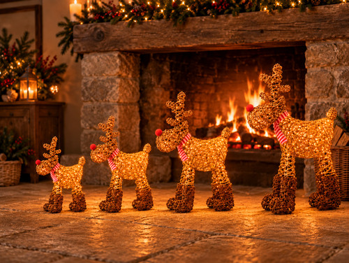Led light christmas rudolf - light,