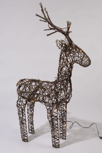 Outdoor wicker reindeer - wicker,