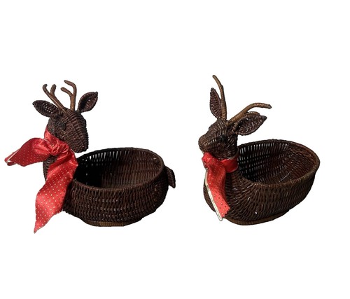 Set wicker reindeer - set,