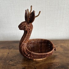 Vintage  Wicker Basket Medium