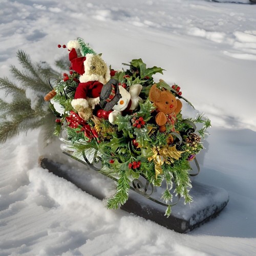 Vintage christmas wicker - christmas,
