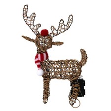 Charlies 38cm Wicker Reindeer