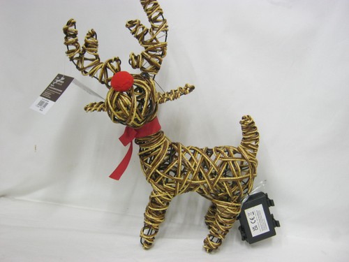 Red nose standing reindeer - red,
