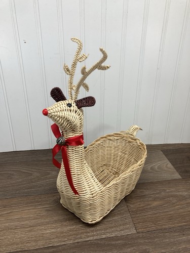 Vintage woven natural wicker - woven,
