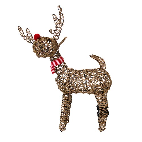 Charlies 70cm wicker reindeer - 70cm,