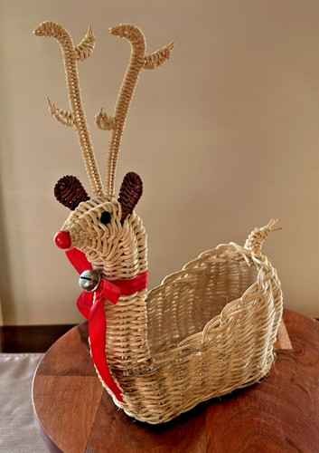Vintage woven natural wicker - vintage,