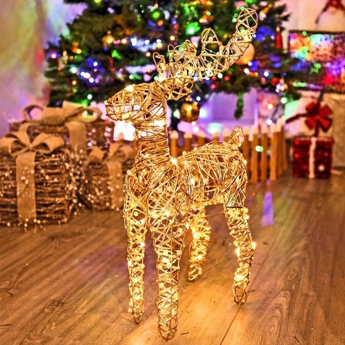 Led light standing reindeer - led,