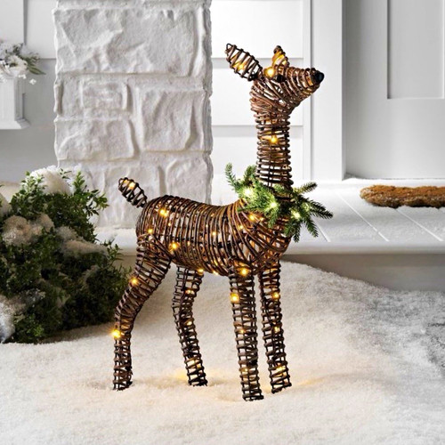 Wondershop rattan reindeer - wondershop,