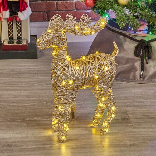 Led light reindeer - light, 45cm