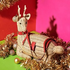 Wicker Darling Reindeer Bag