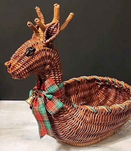 1991 wicker reindeer deer - 1991,