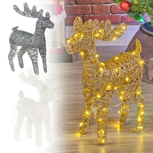 Led light reindeer 37cm - led,