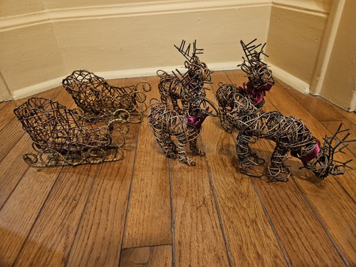 Christmas deer sleigh - ,