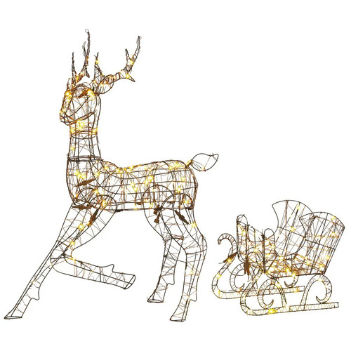 Outsunny lighted reindeer and - lighted,