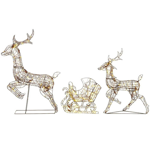 Piece lighted reindeer - 3-piece,